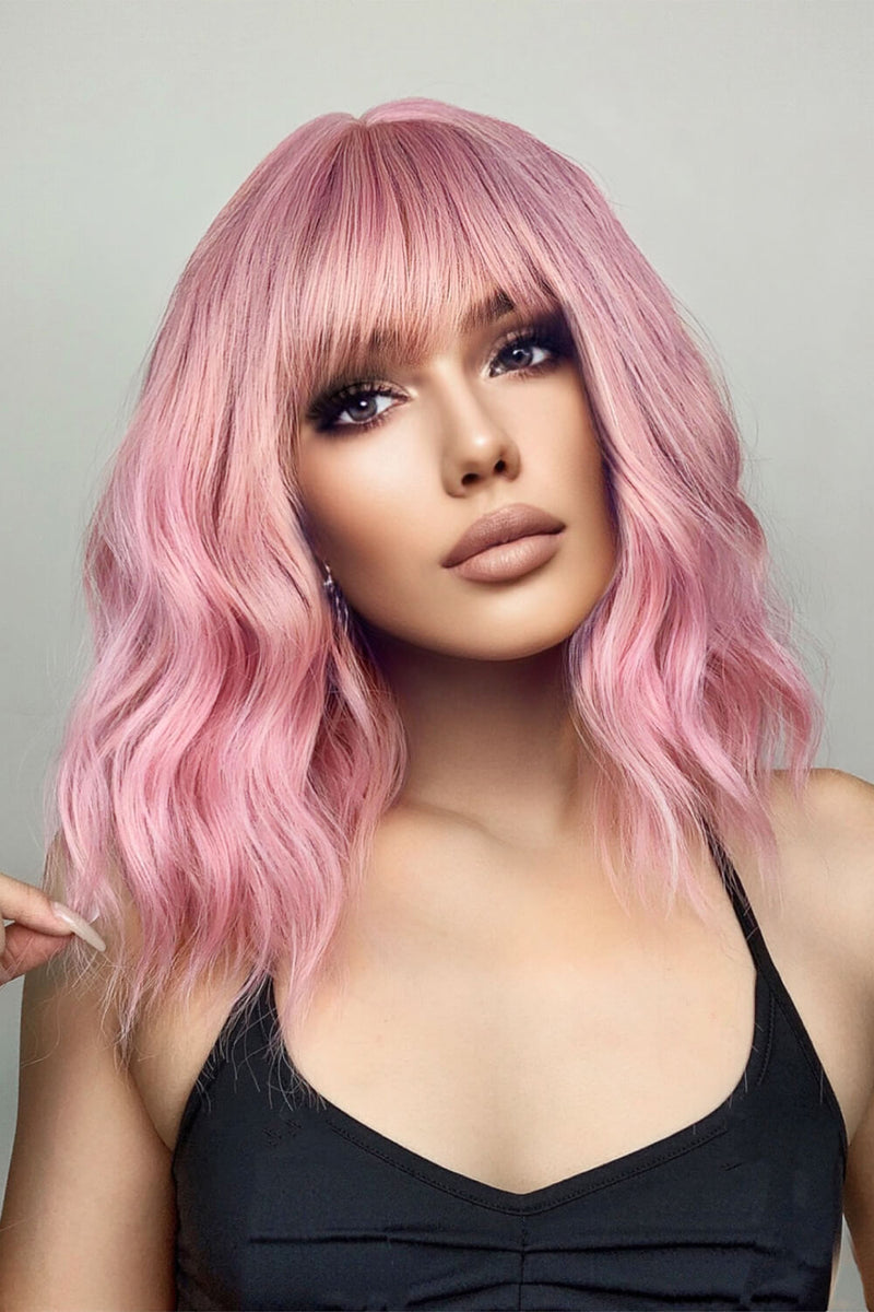 Bobo wave synthetic wig front view