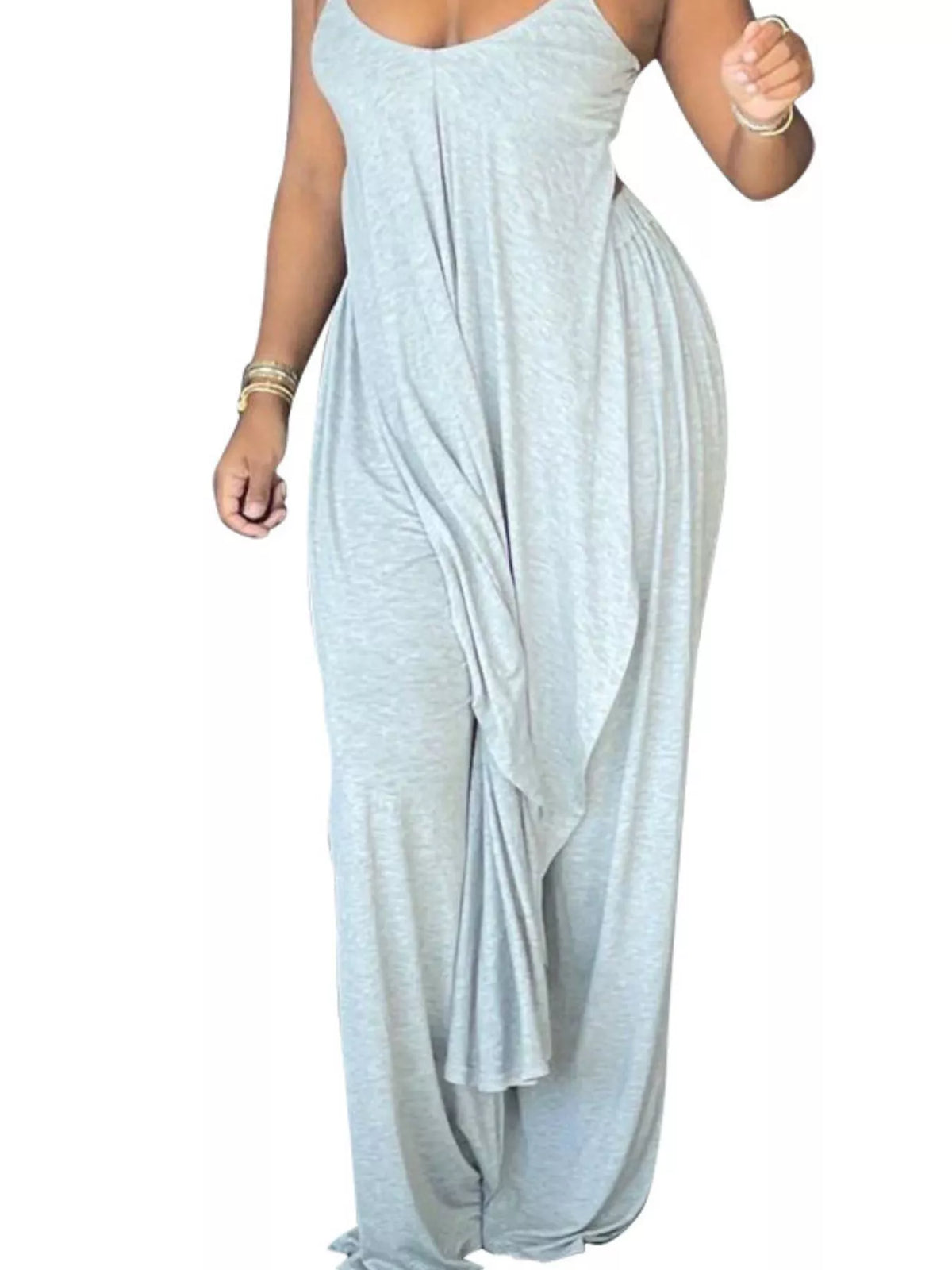 Asymmetrical Hem Cami and Pants Set, view 12