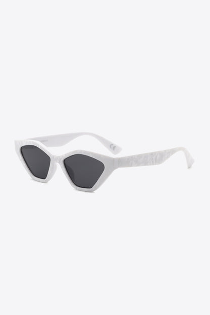 Cat Eye Polycarbonate Sunglasses Light Gray One Size - Fashorio