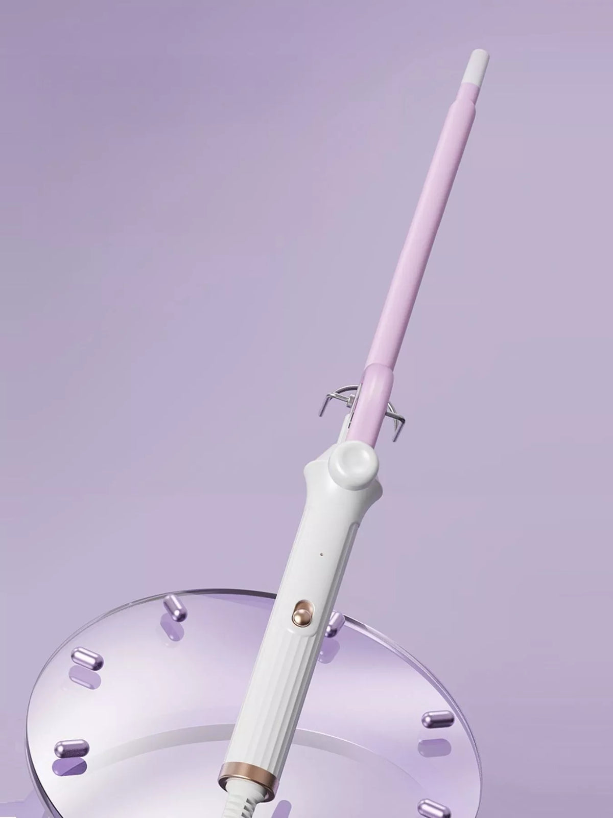 Curling iron anti scald tip