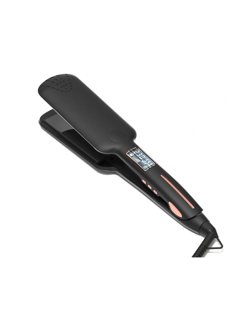 Adjustable temperature hair straightener full view