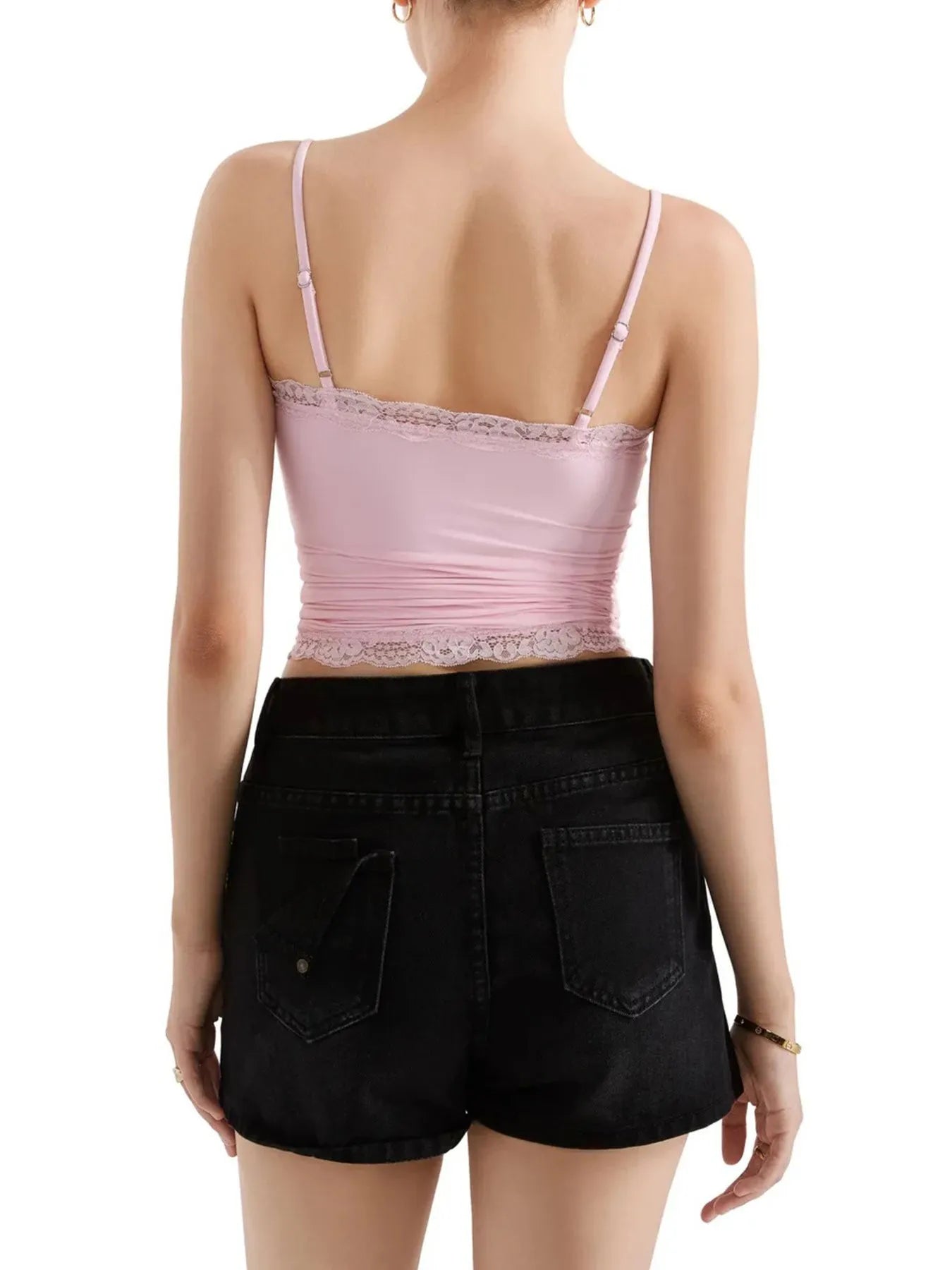 Lace Trim Cami Top - Fashorio