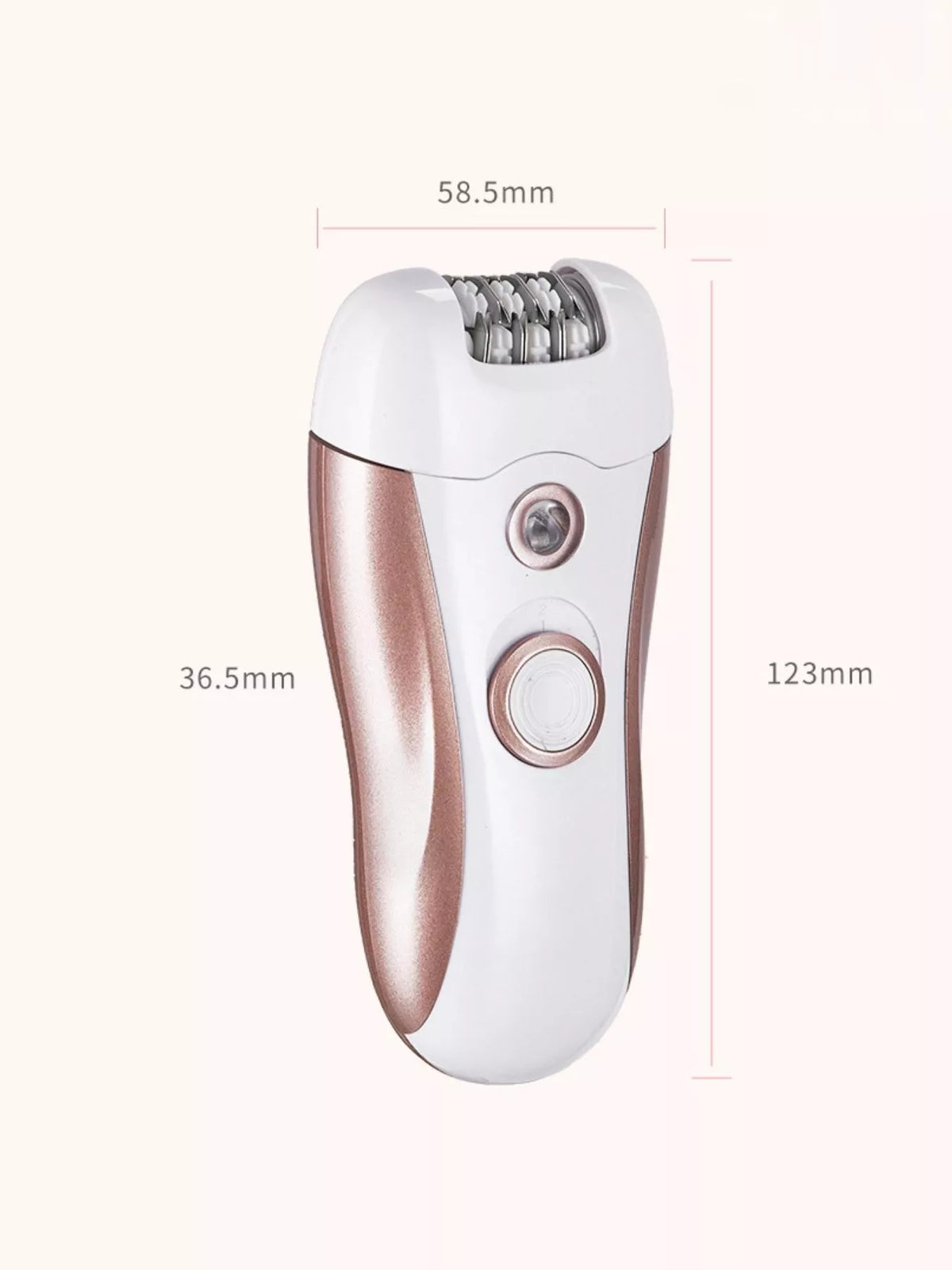 Painless hair removal epilator on white background