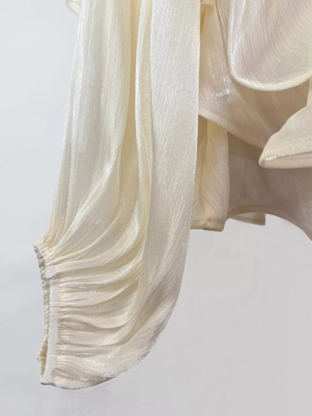 Smocked mini dress waist detail