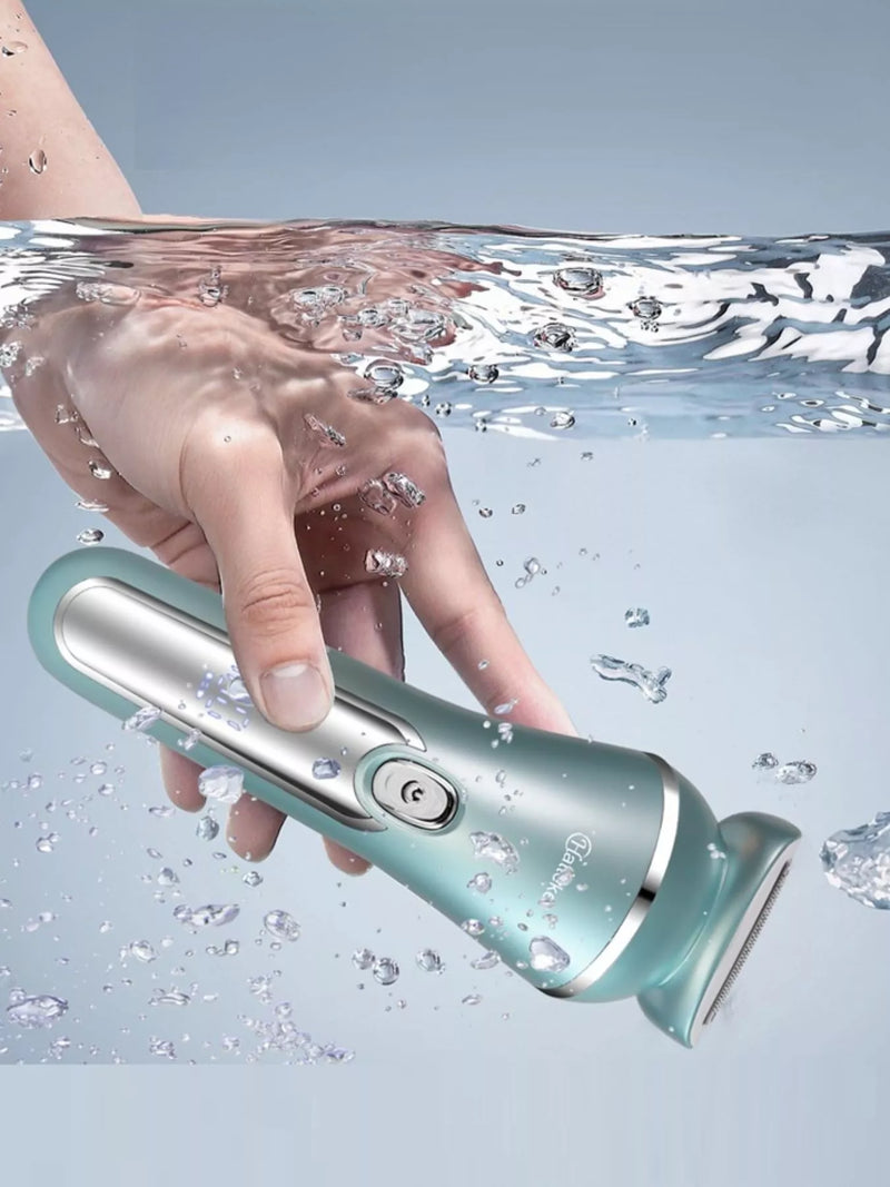 Blue electric epilator front view