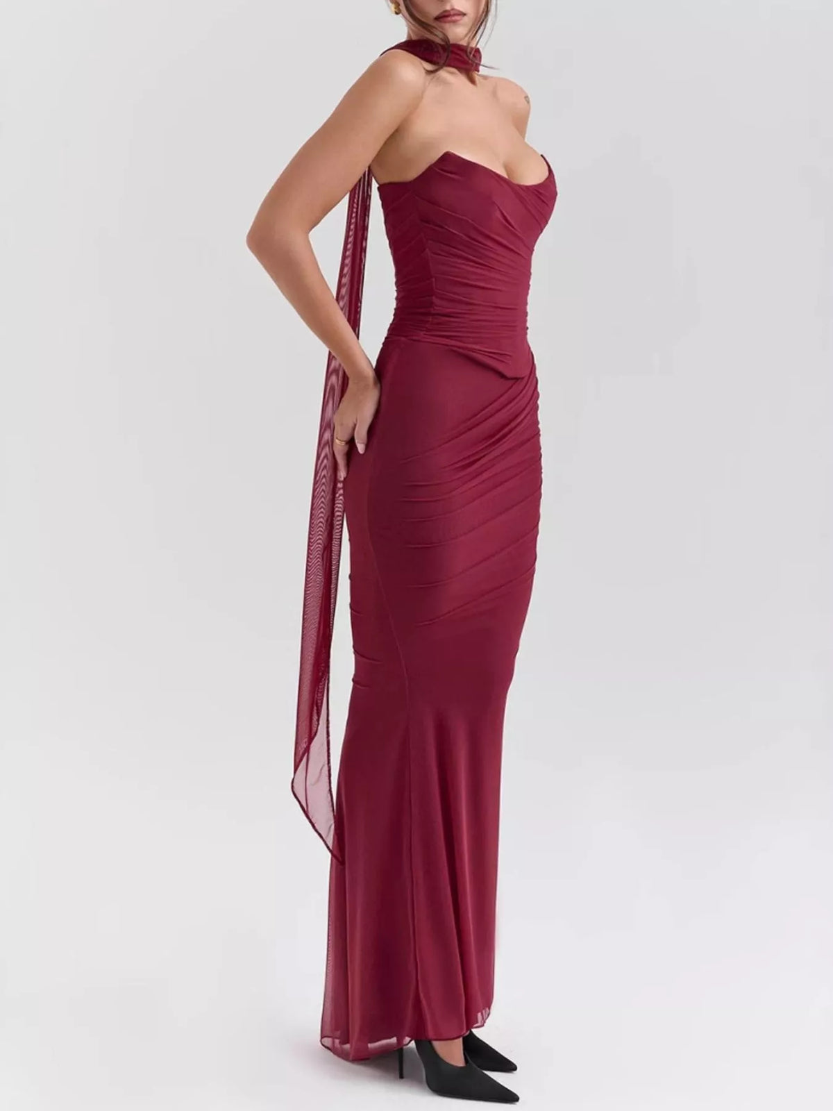 Tube Top and Maxi Skirt Set, view 9