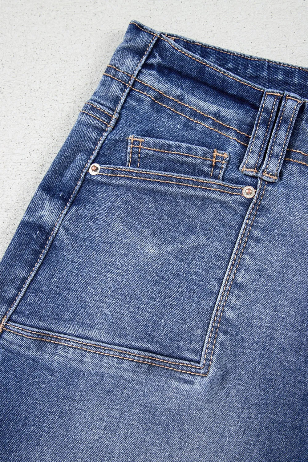 High Waisted Vintage Wash Wide Leg Jeans, view 21