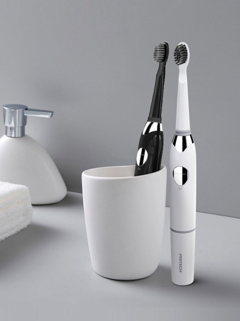 Long battery life electric toothbrush front view