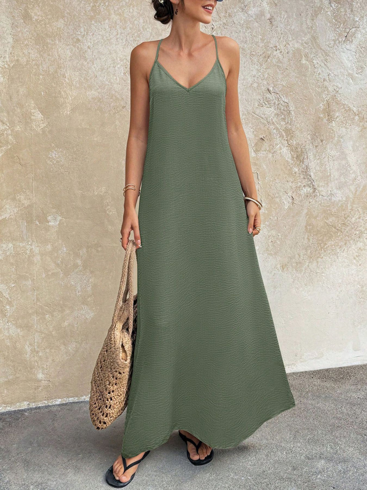 Full length maxi cami dress