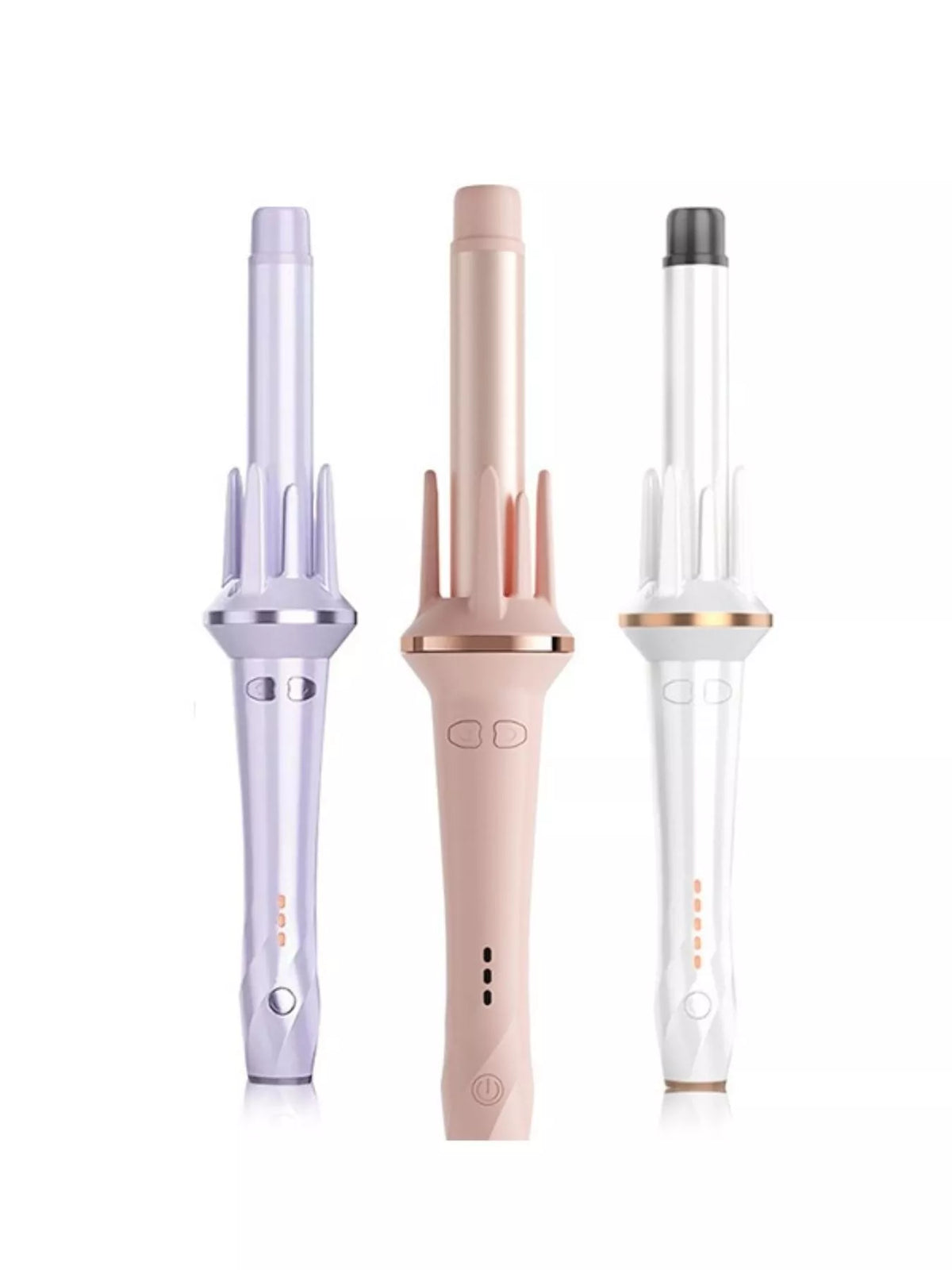 Automatic rotating curling iron full view