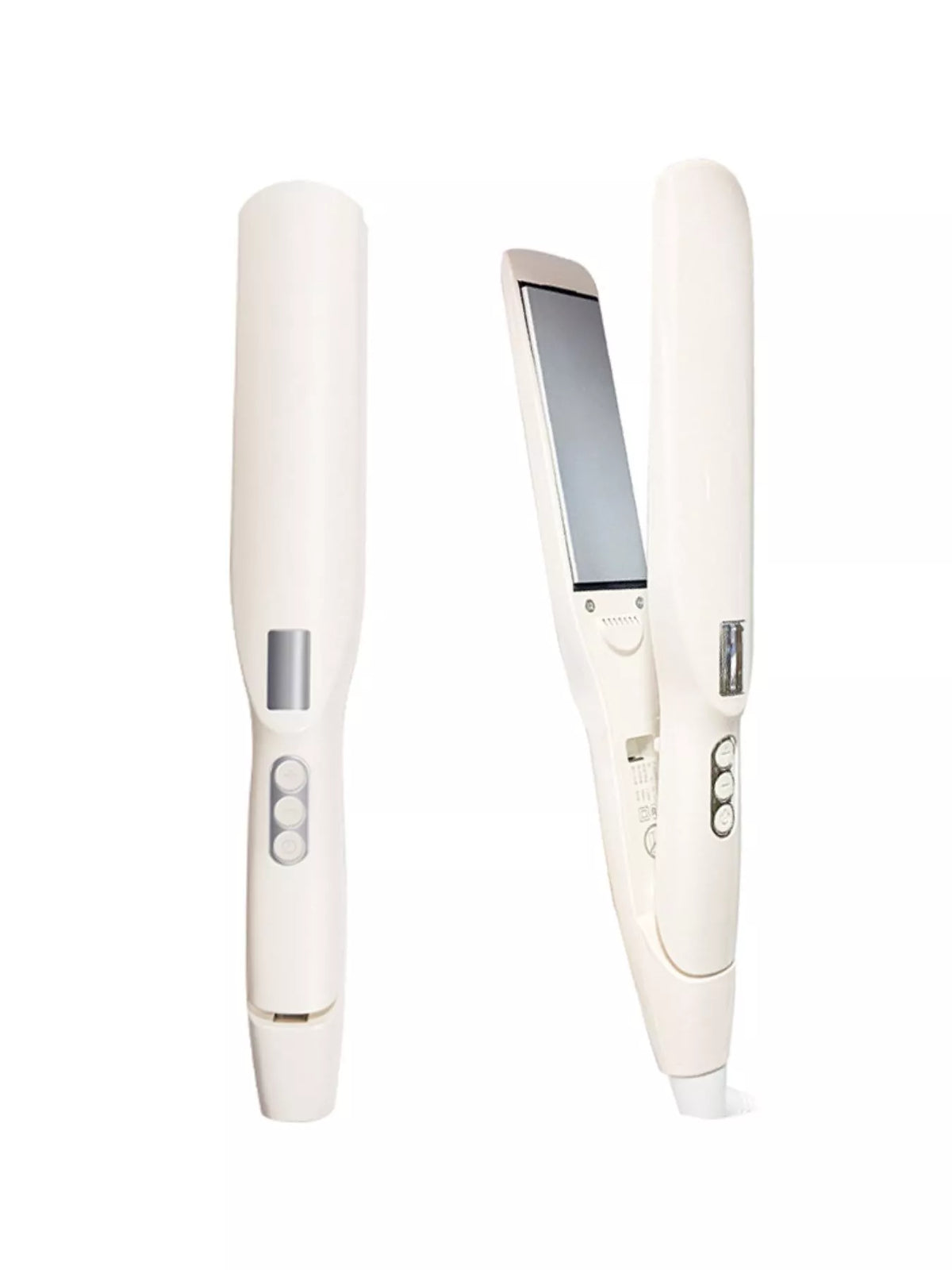 Cordless hair straightener with charging base