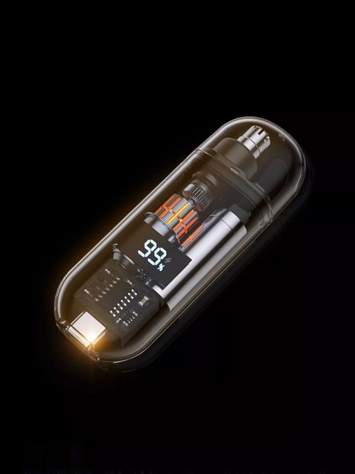 Nose hair trimmer in orange