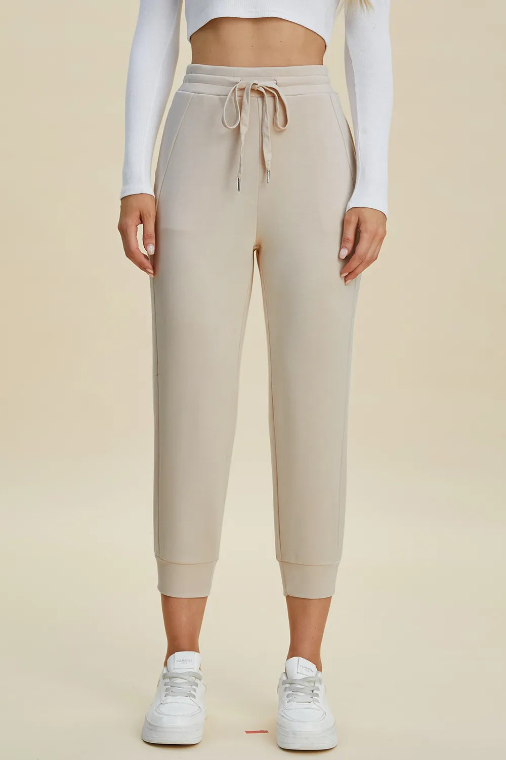 Cropped pants back view