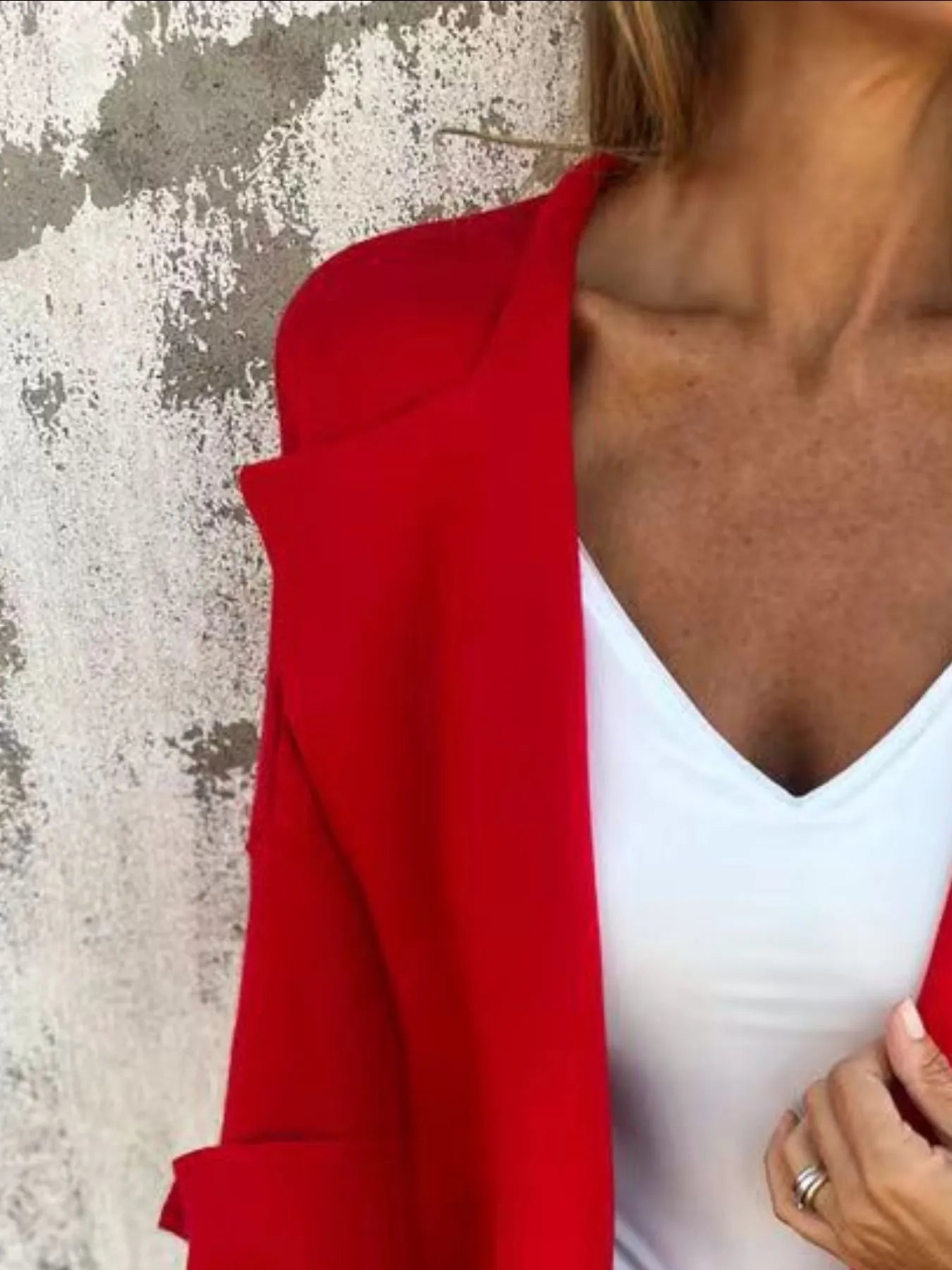 Full Size Open Front 3/4 Sleeve Cardigan Plus Size - Fashorio