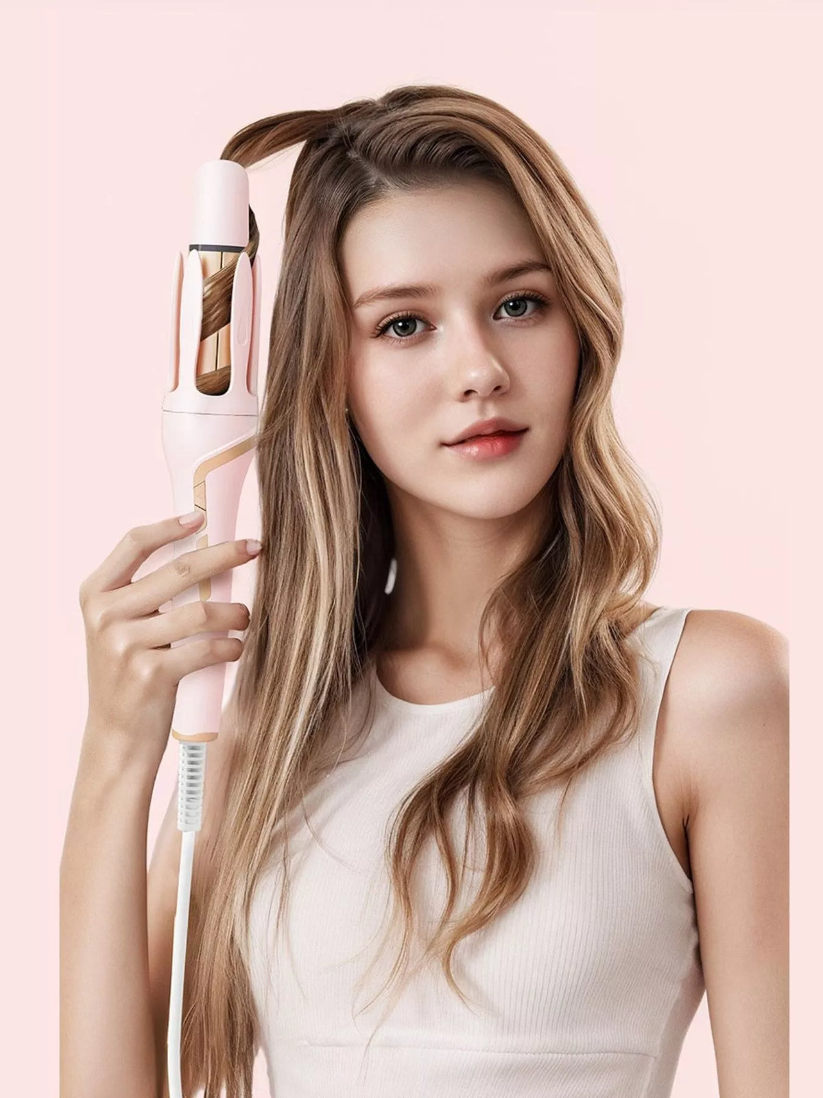 Rotating curler control buttons