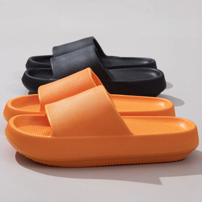 Open Toe Platform Slippers - Fashorio