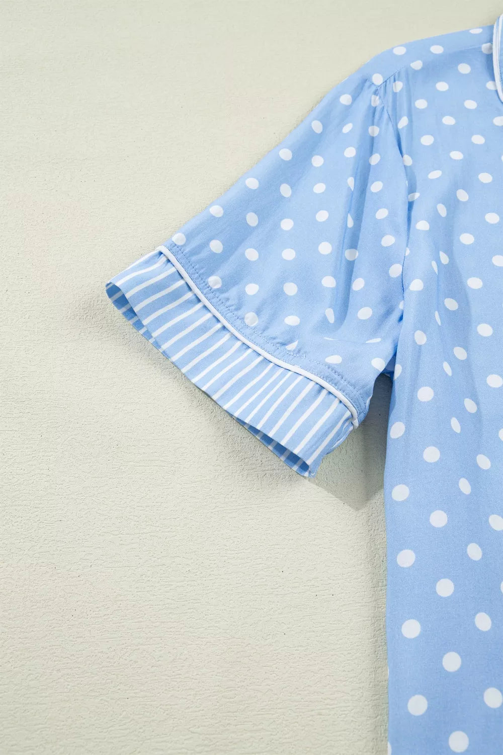 Coordinated polka dot pajama outfit
