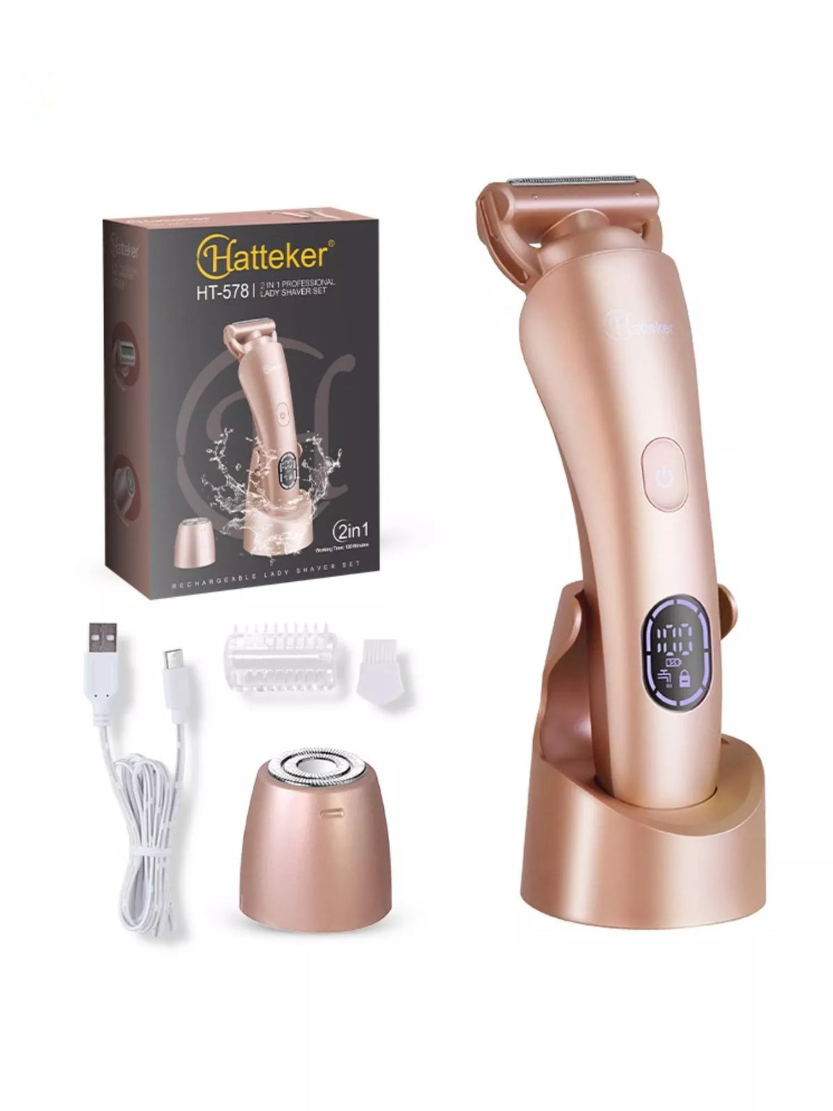 Painless epilator back view