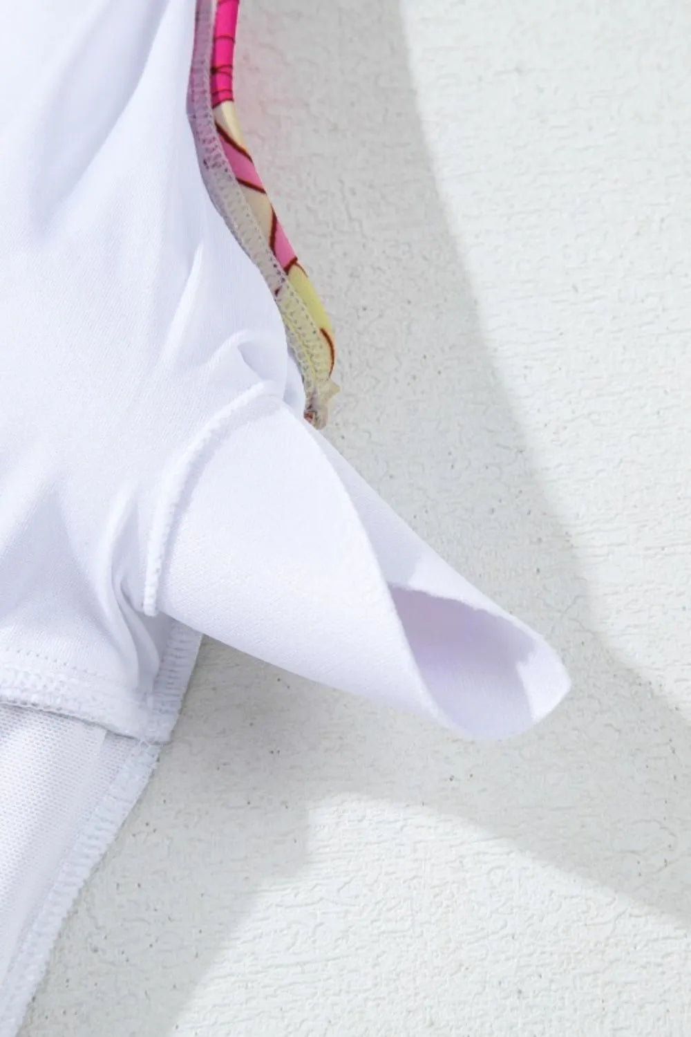 Floral Ruffle Trim Tummy Control One Piece Swimsuit - Fashorio