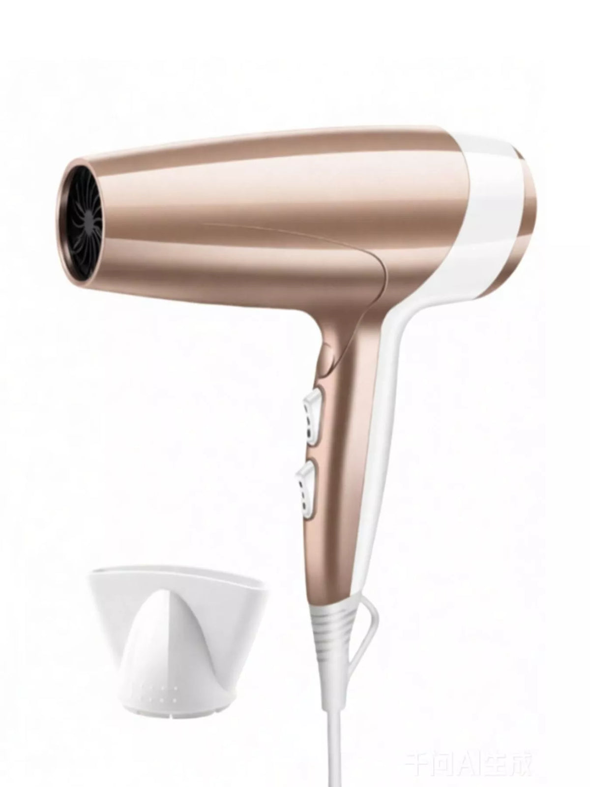 Hair dryer handle and cord