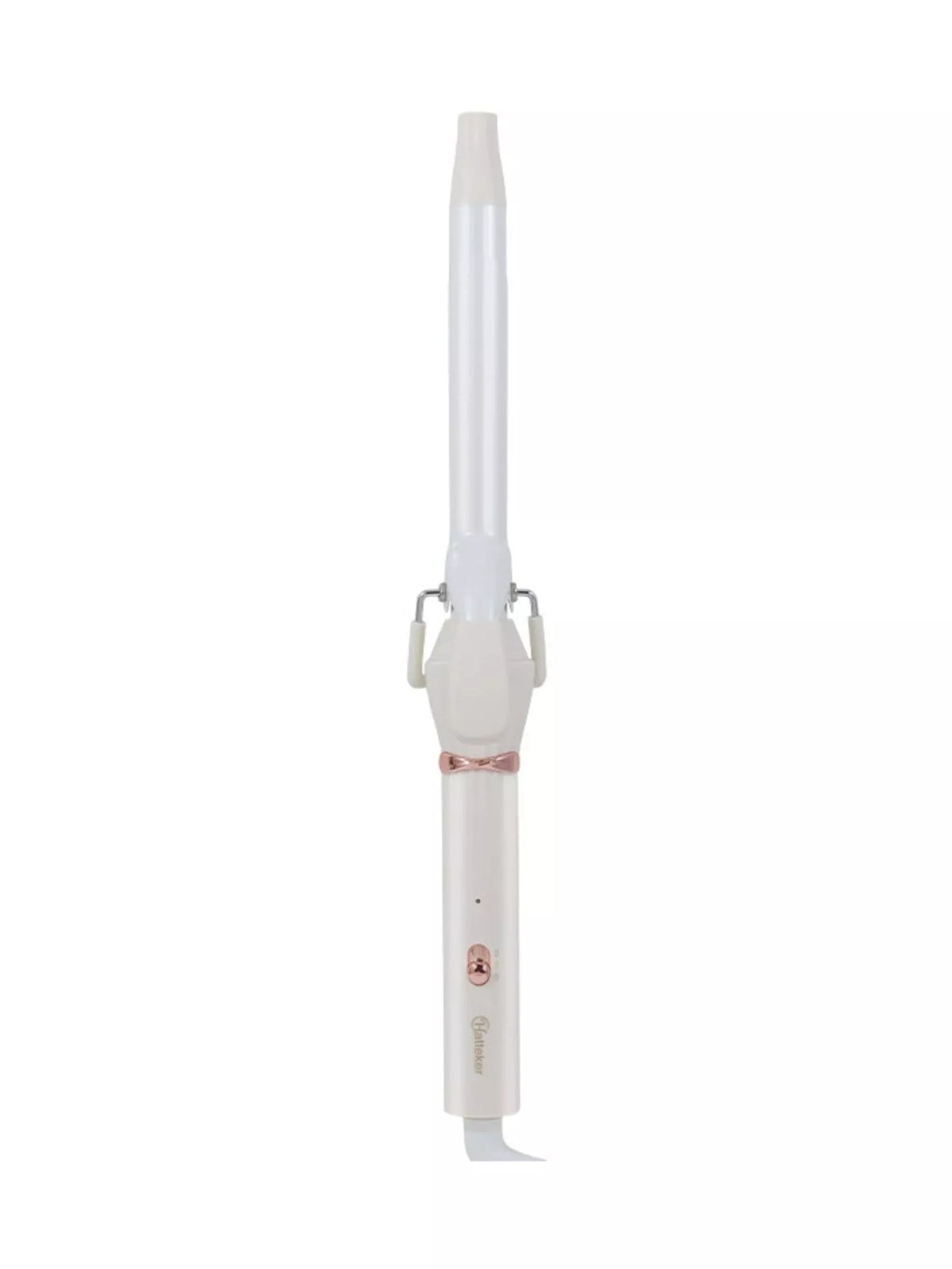Curling iron styling curled hair