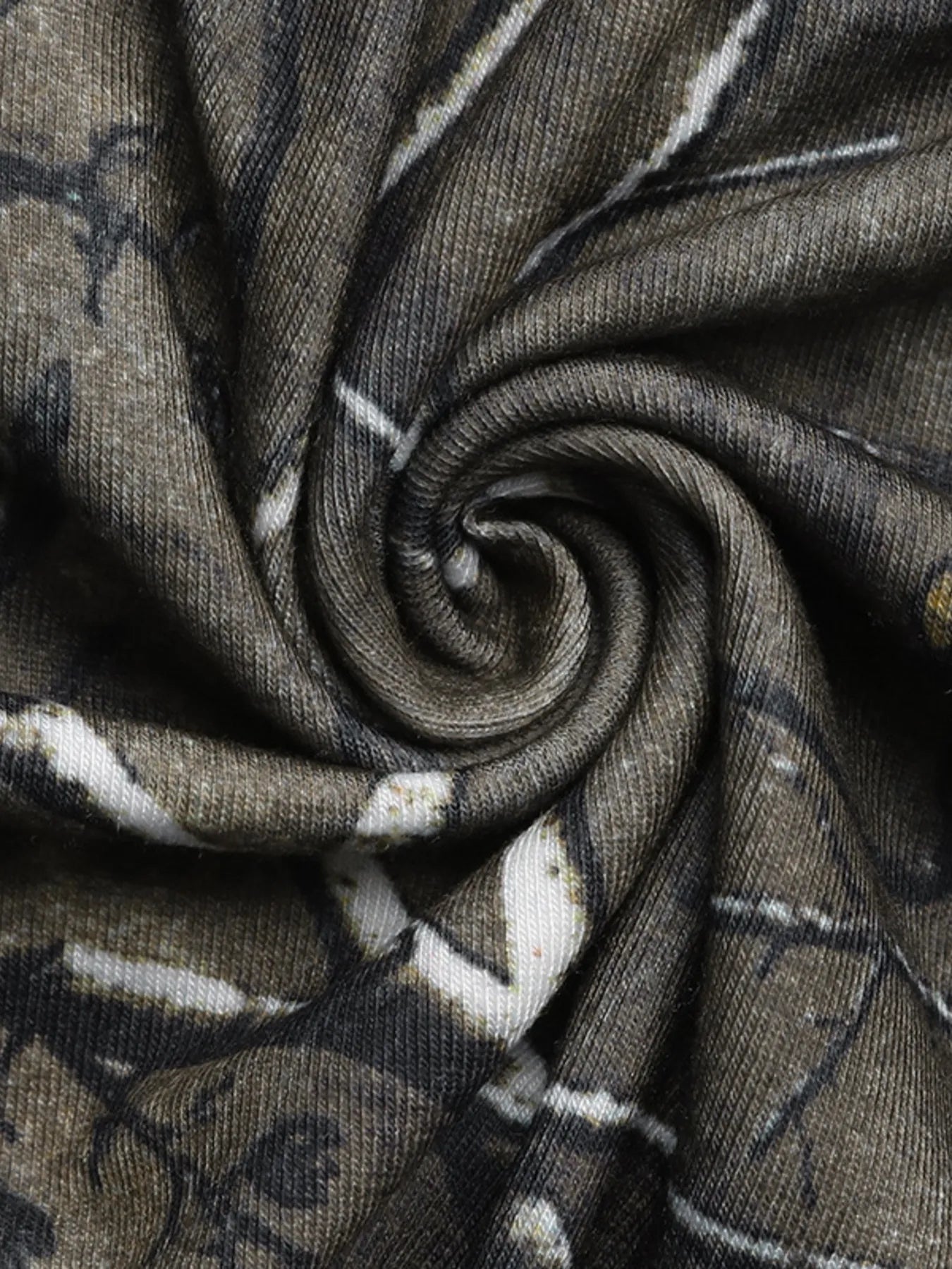 Asymmetrical Neck Printed Long Sleeve Top - Fashorio