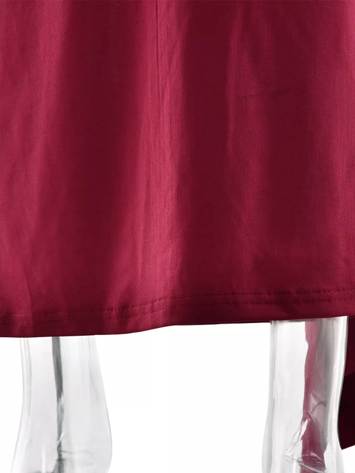 One shoulder ruched maxi dress styling detail