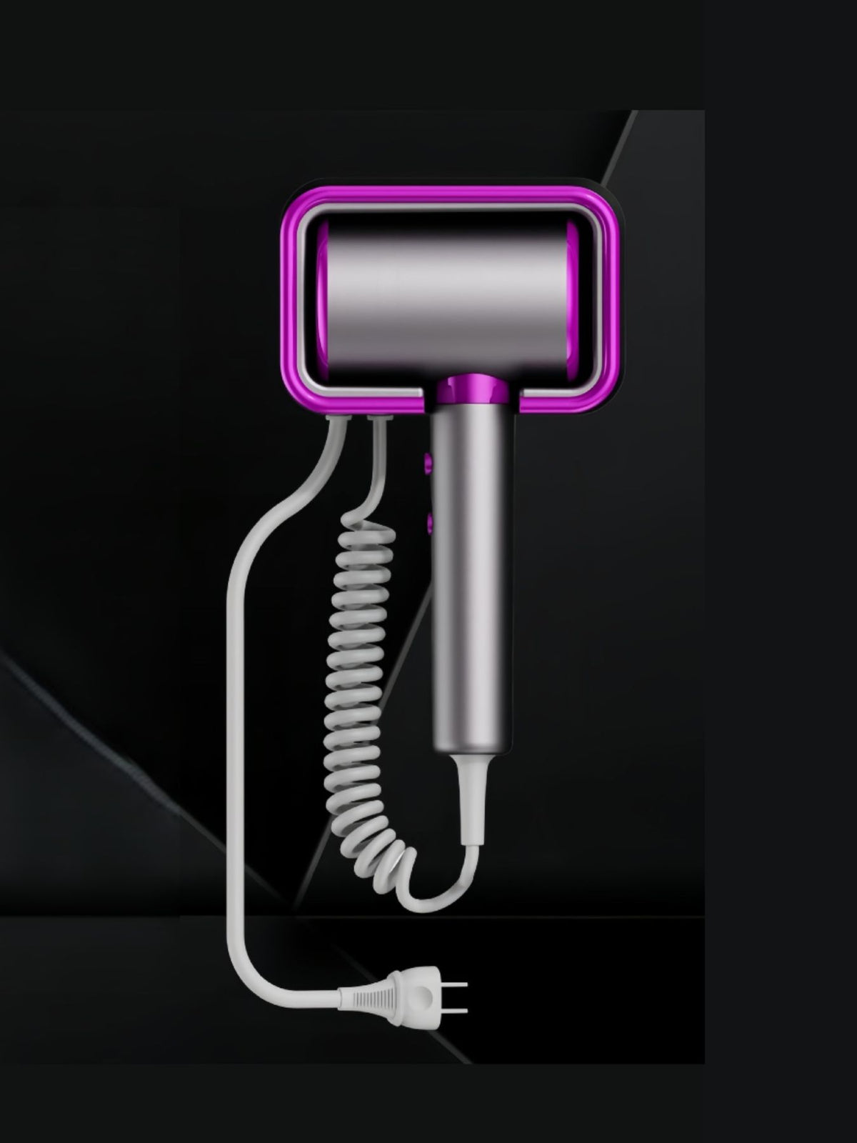 Hair dryer with power cable
