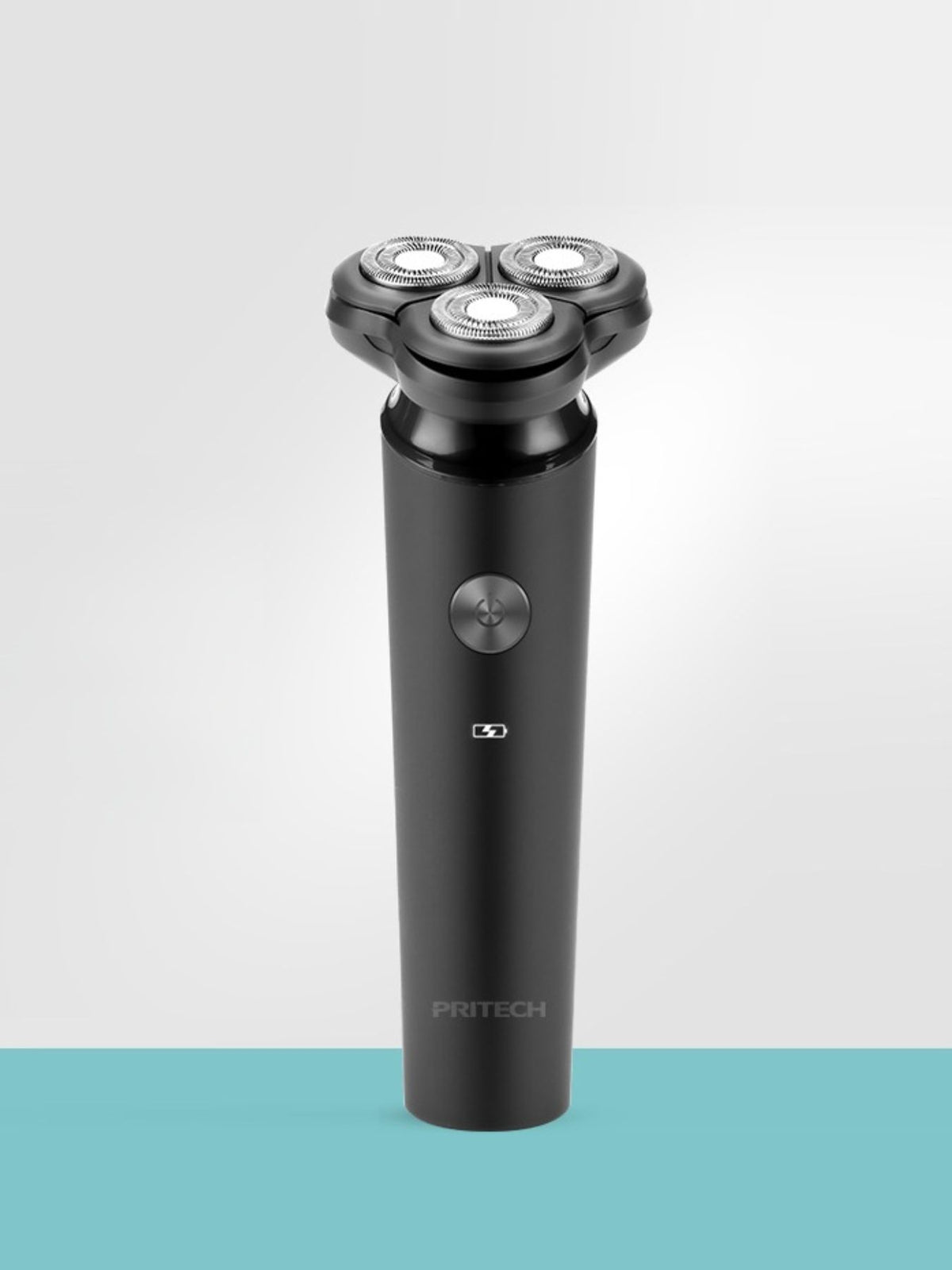 3-head rotary shaver in black