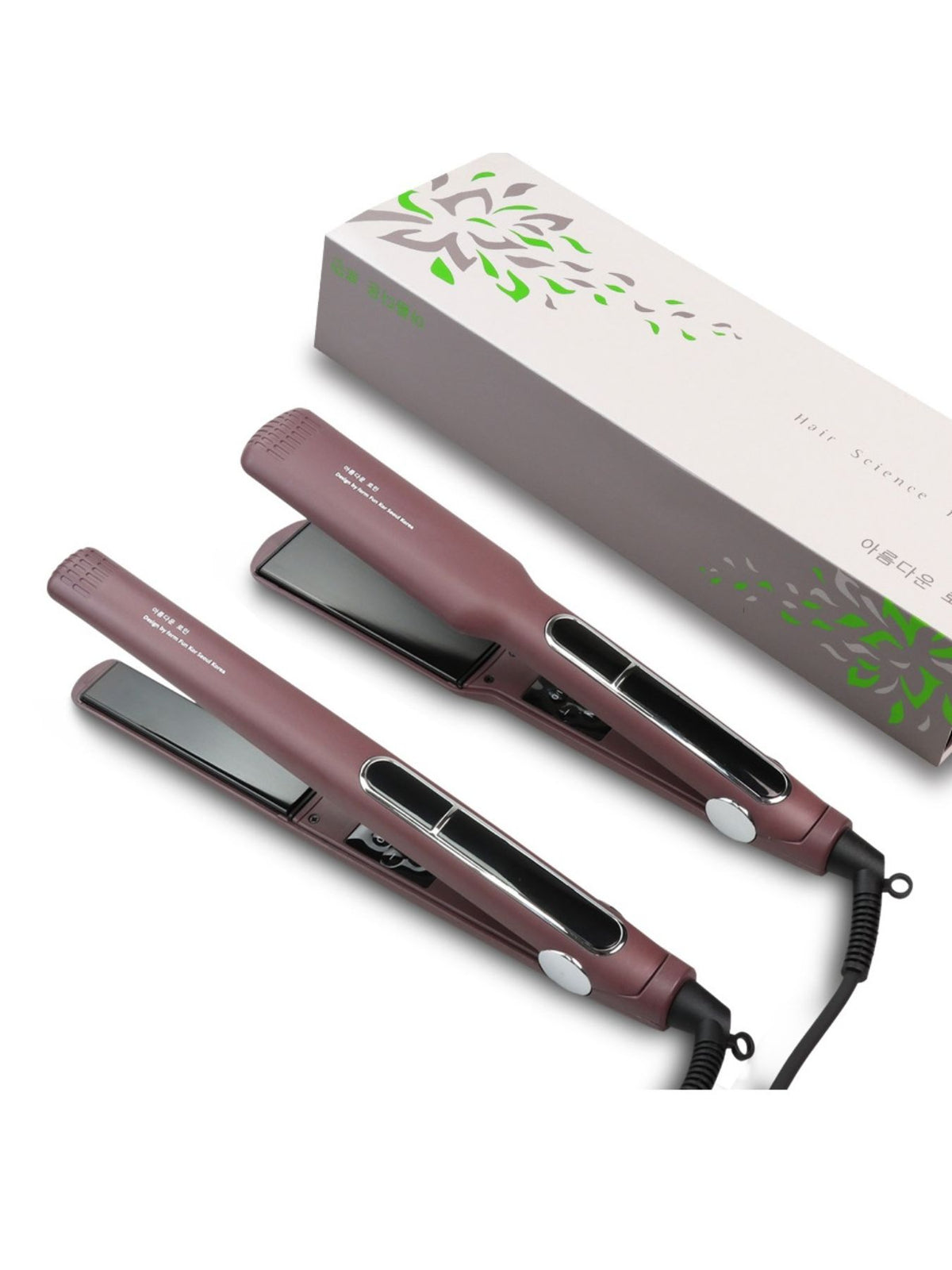 Mauve wide plate hair straightener