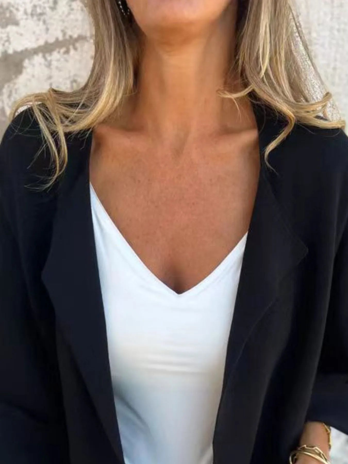 Full Size Open Front 3/4 Sleeve Cardigan Plus Size - Fashorio