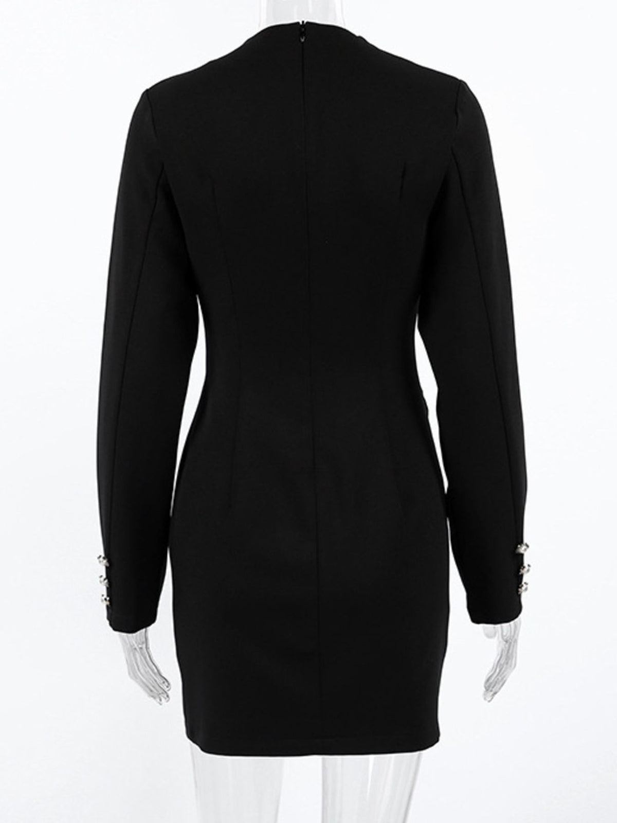 ruched surplice long sleeve dress styling look