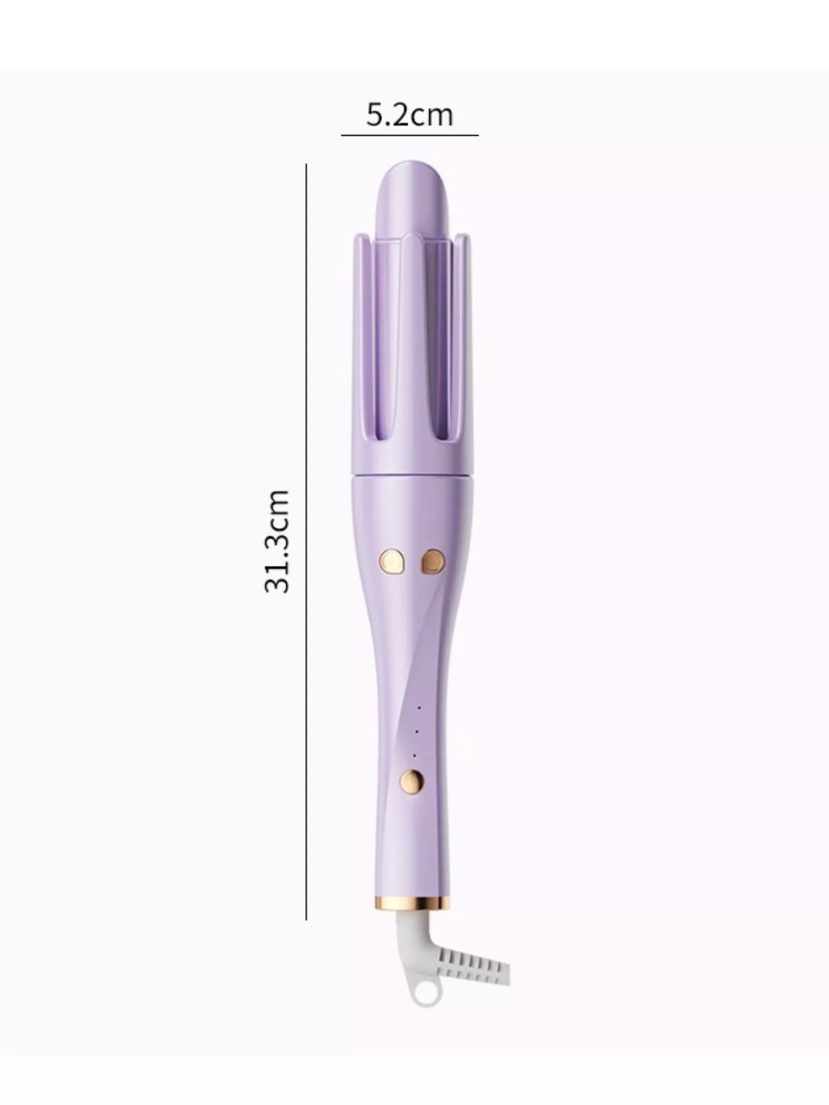 Curling iron creating a smooth curl