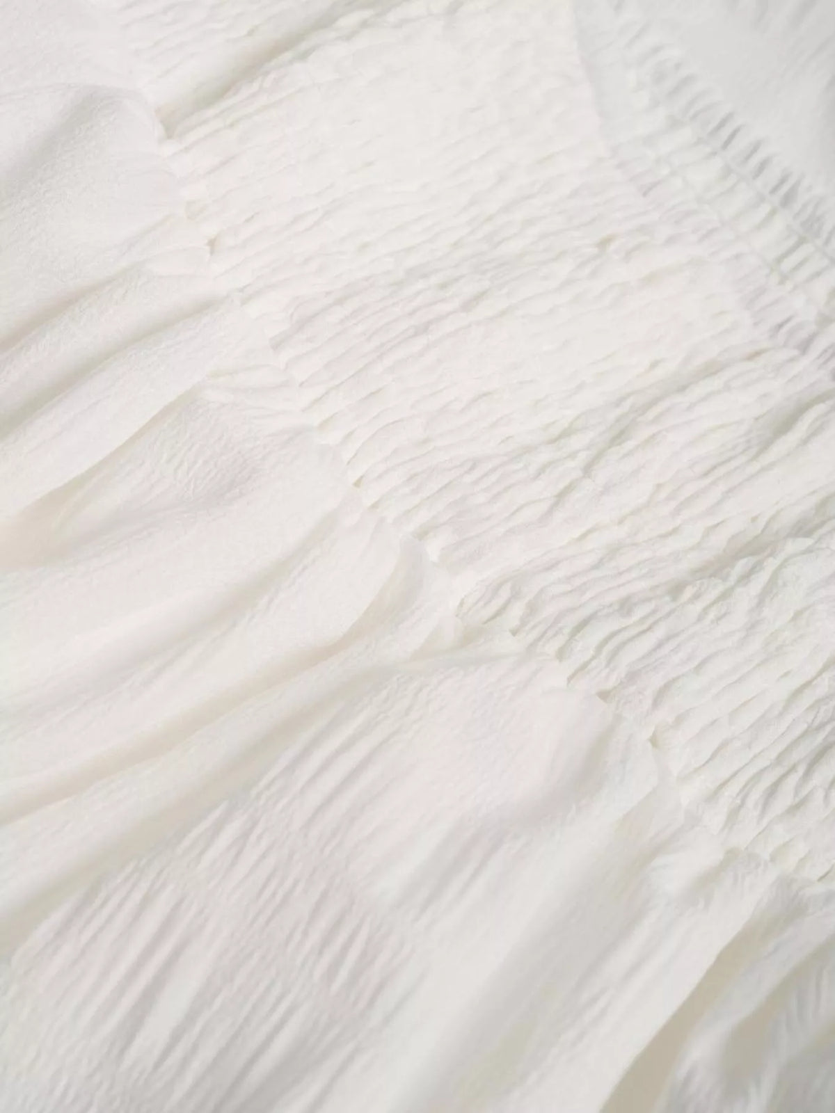 White maxi skirt movement shot