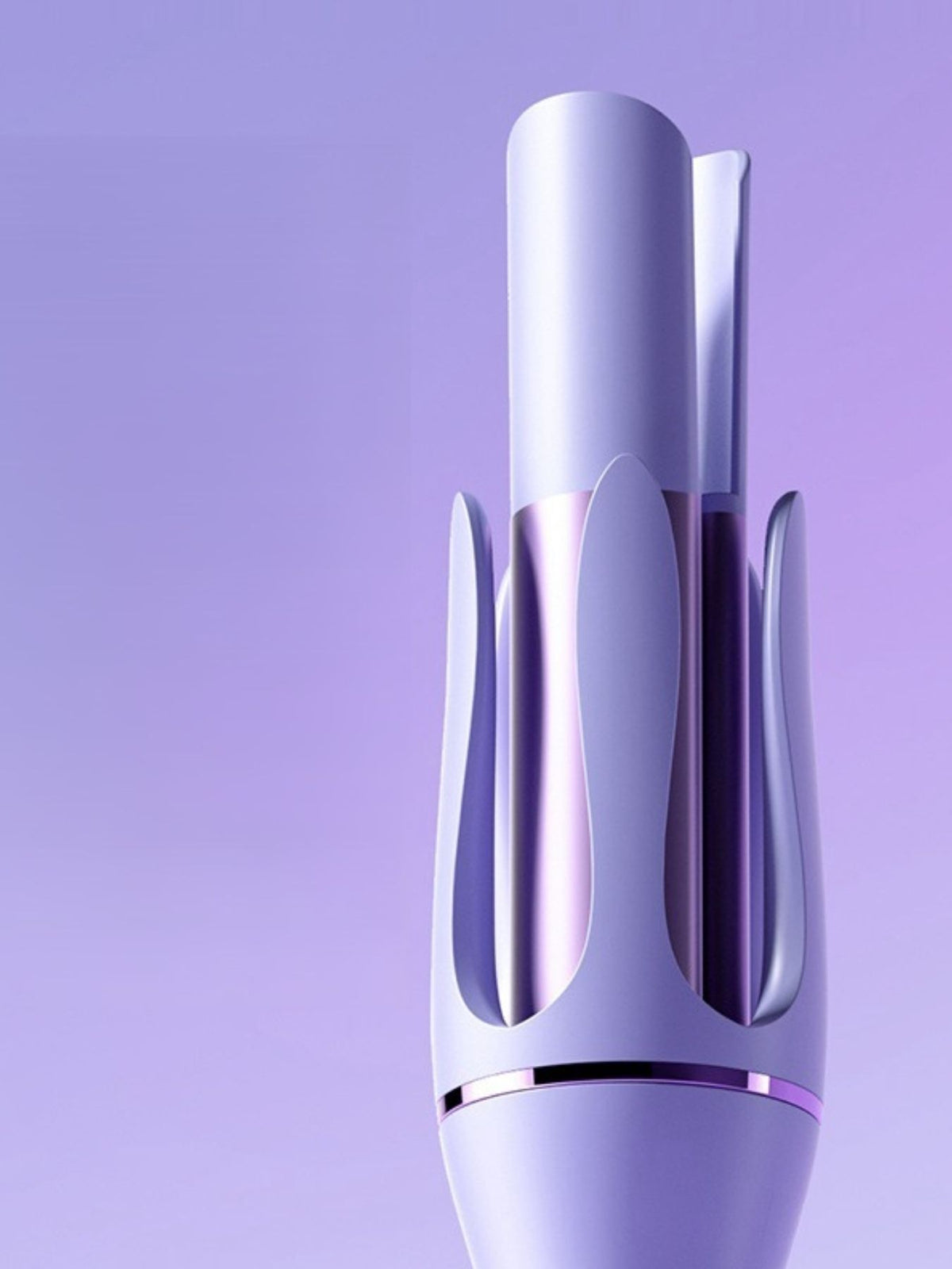 Ceramic curler barrel chamber view