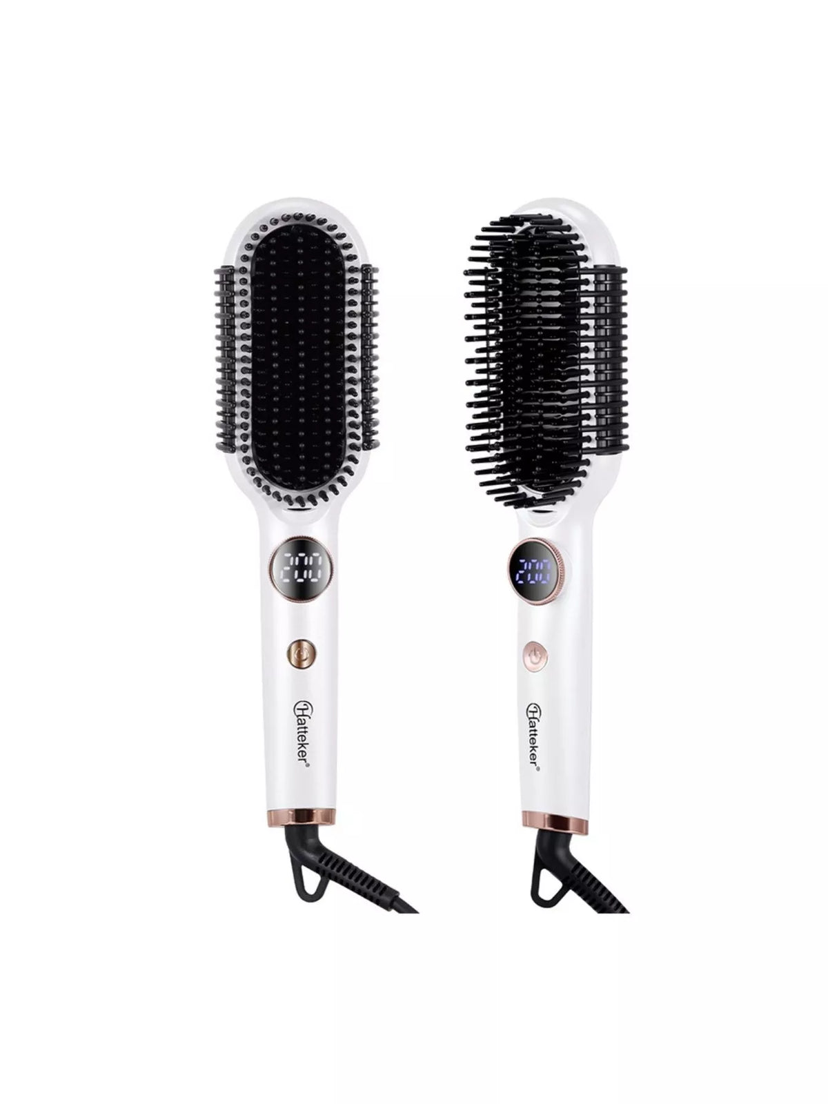 2-in-1 styling comb heated plates