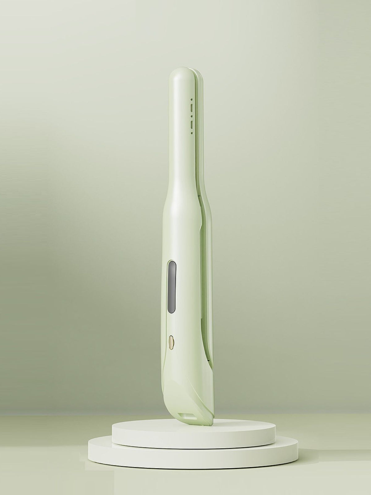 Straightener styling sleek hair