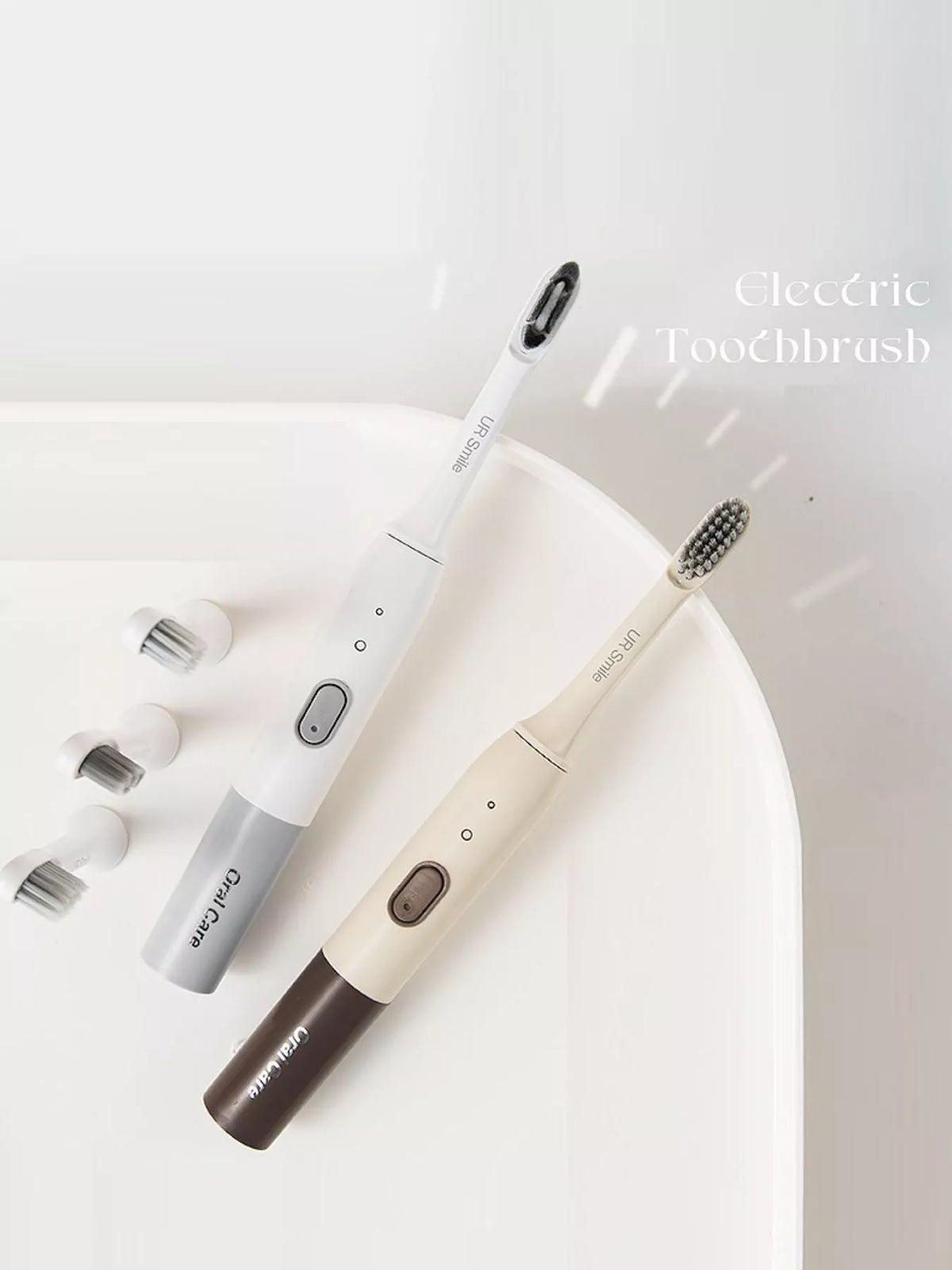Toothbrush bristle head close up