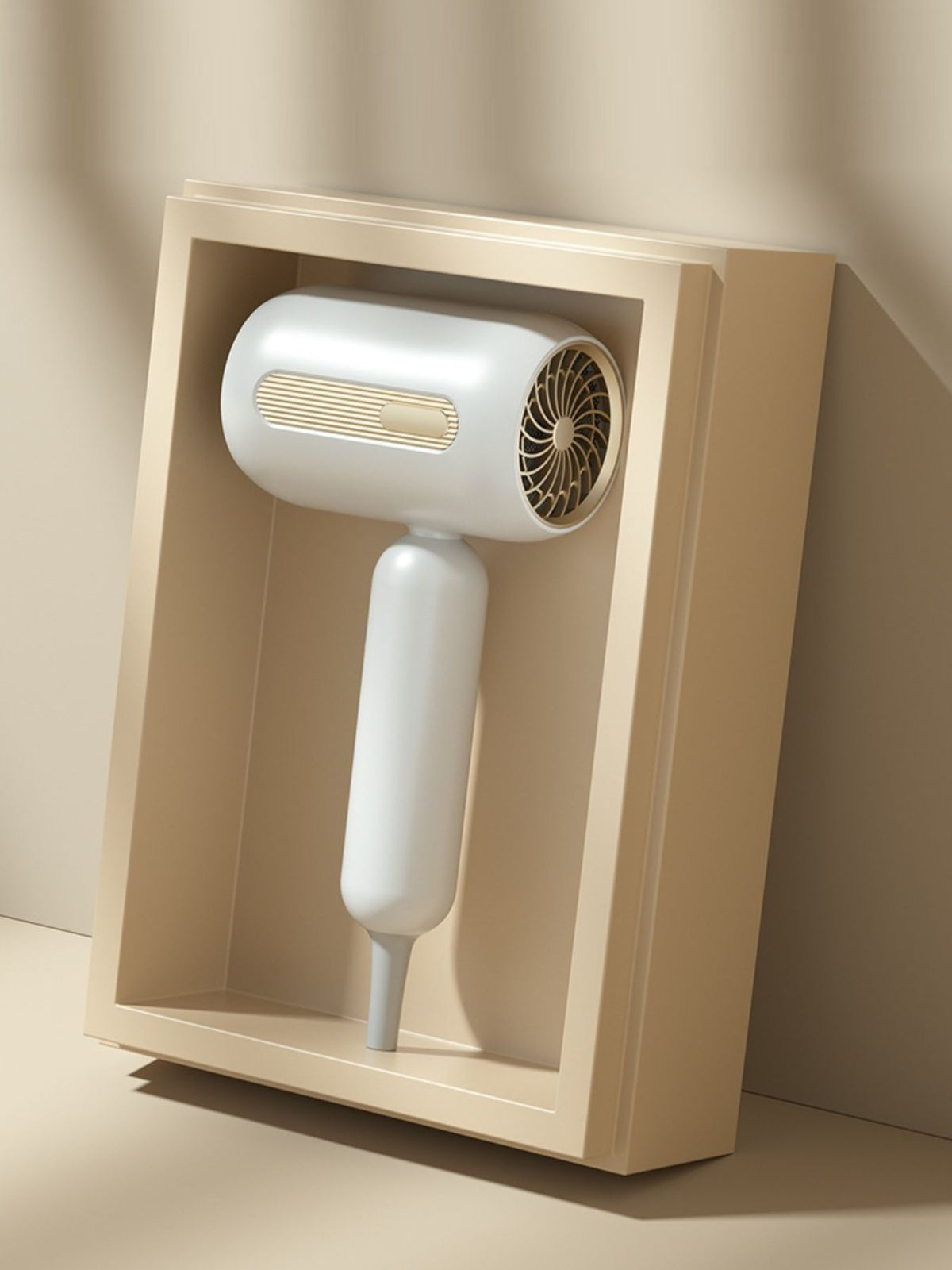 Hair dryer blue light airflow feature