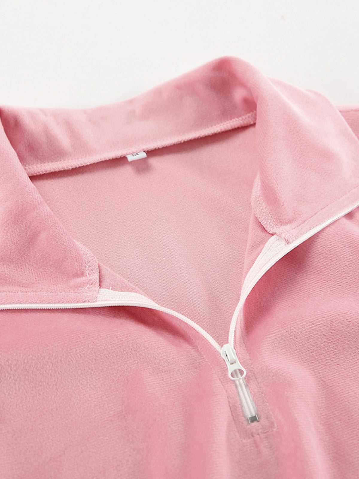 Sporty two piece set fabric texture