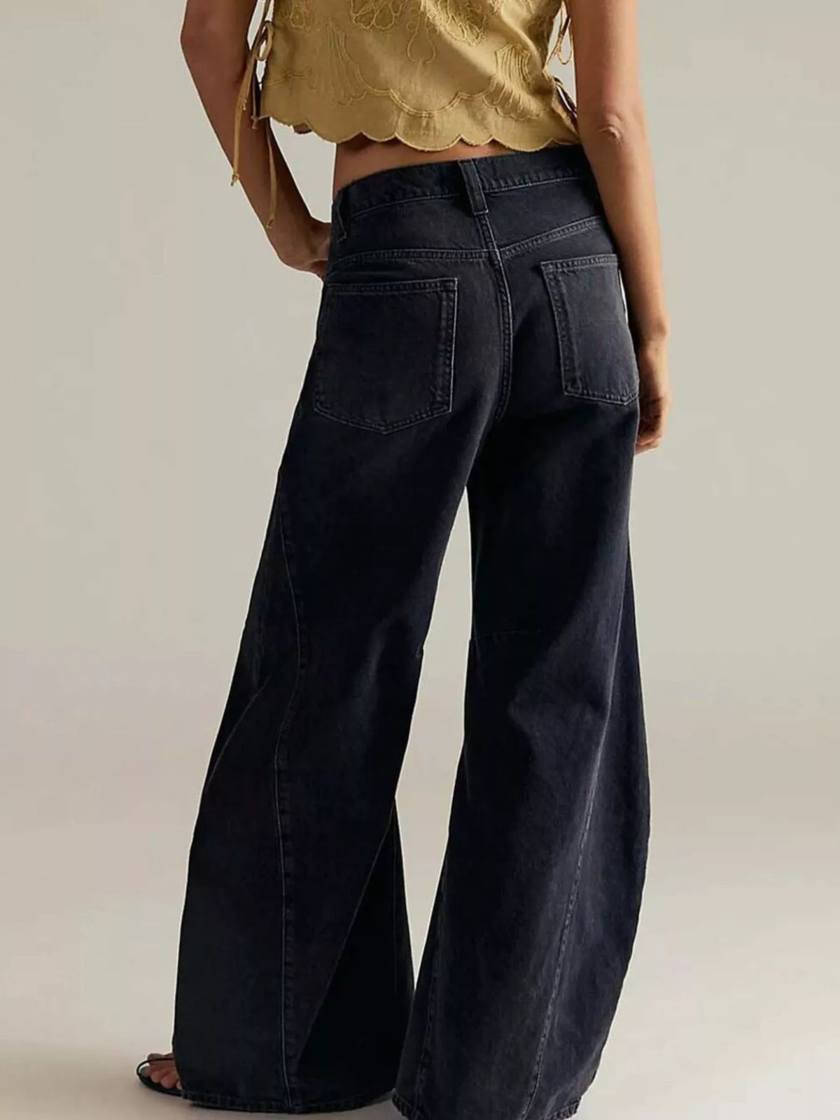 Washed Wide Leg Jeans, view 12