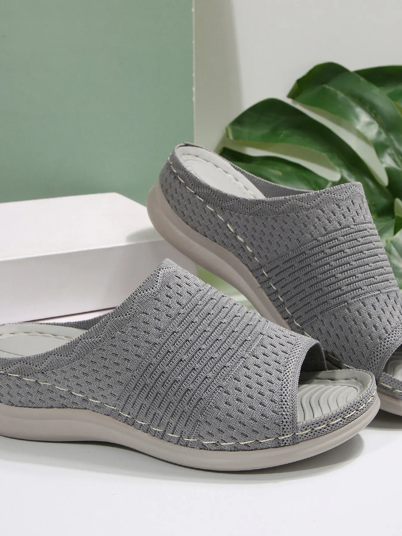 Mesh Open Toe Sandals - Fashorio