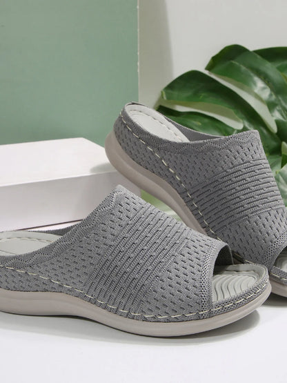 Mesh Open Toe Sandals - Fashorio