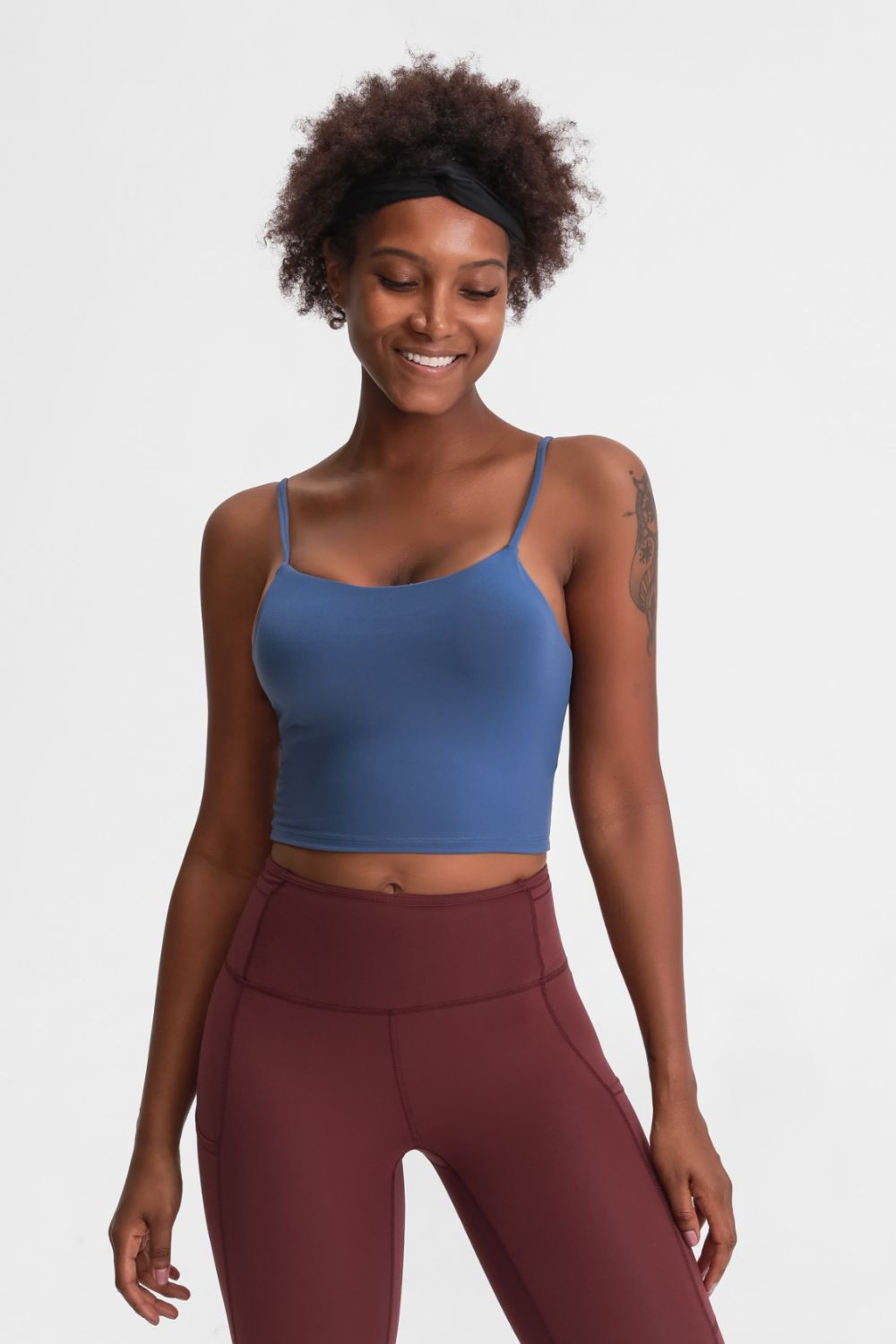 Millennia Feel Like Skin Scoop Neck Sports Cami - Fashorio