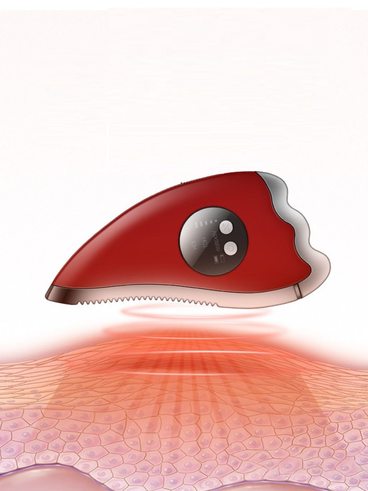Facial device power button detail