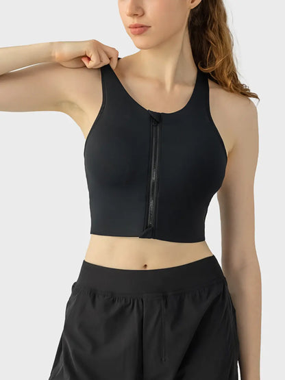 Millennia Wide Strap Sport Bra Black - Fashorio