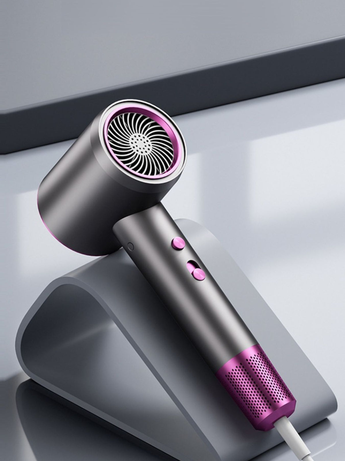 Hair dryer drying hair