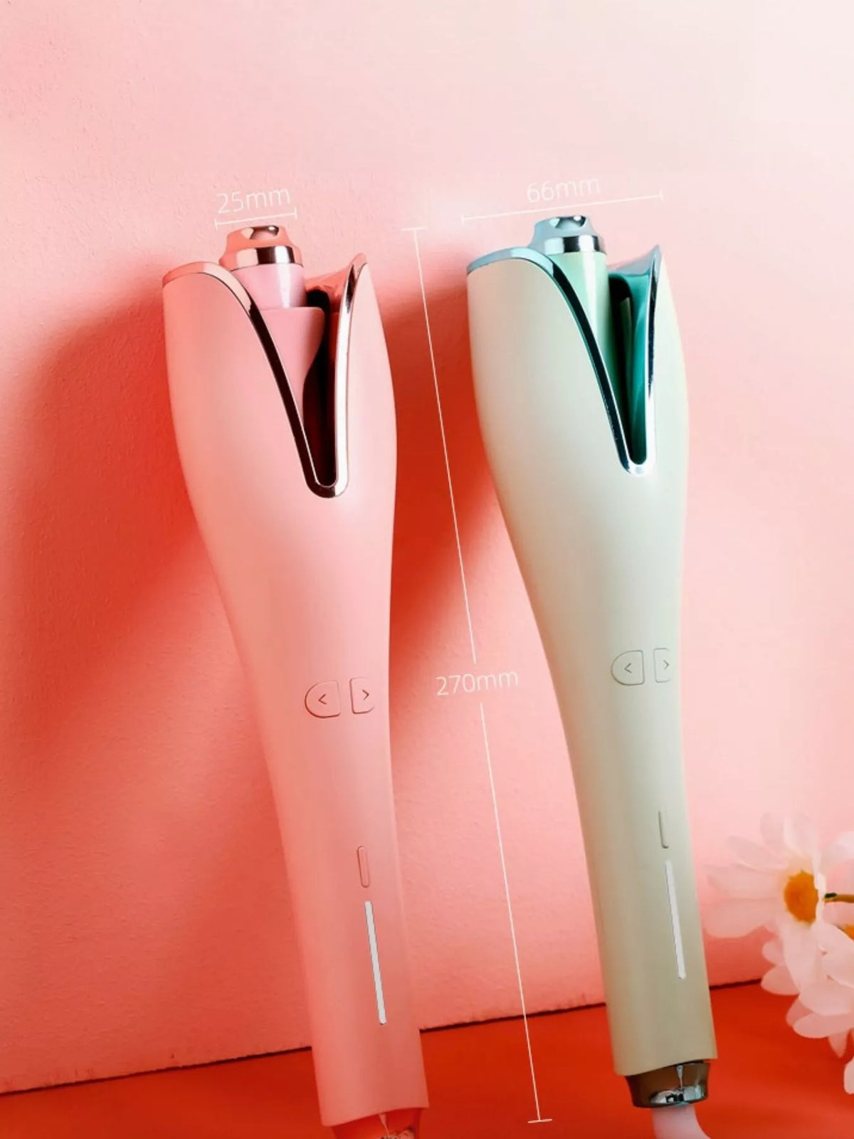 Automatic curling iron packaged