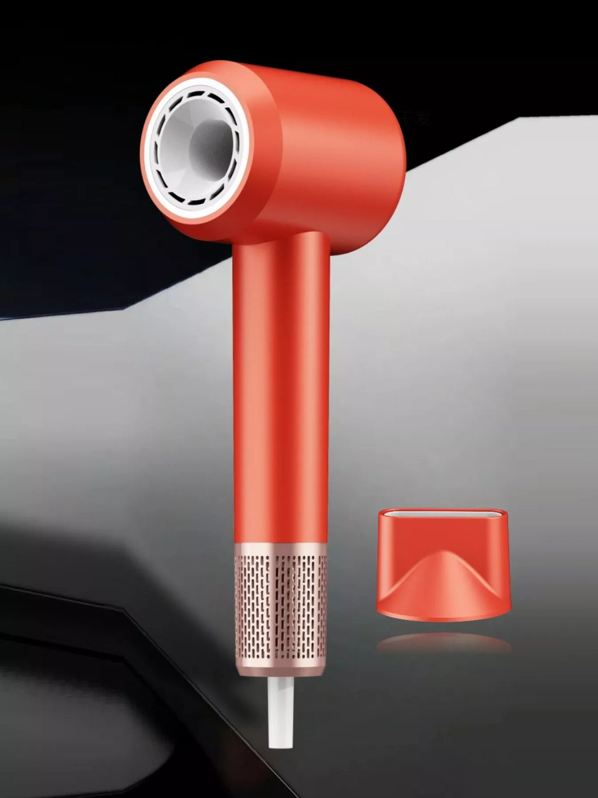 Hair dryer nozzle detail