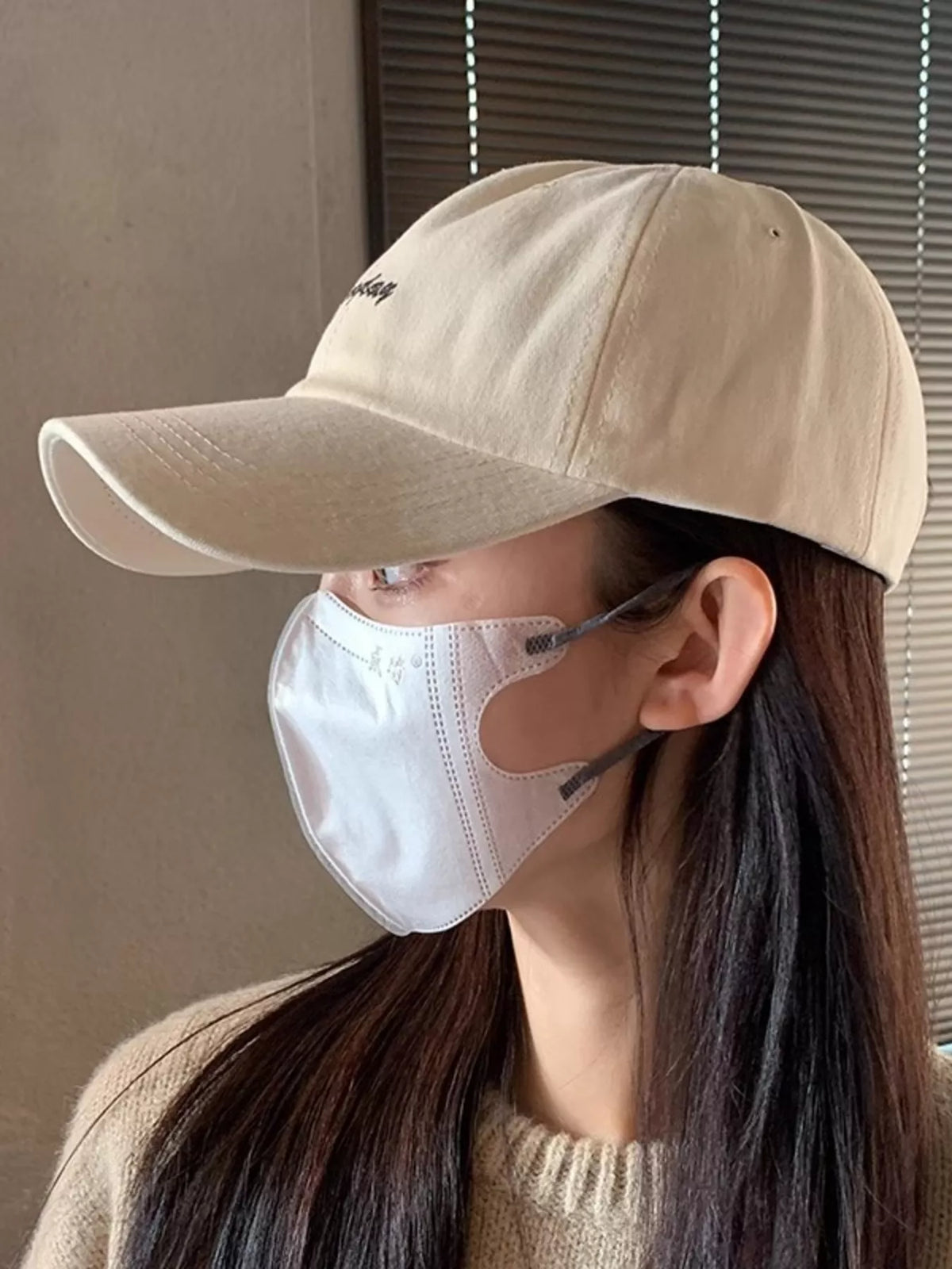 Casual baseball cap side profile showing crown height